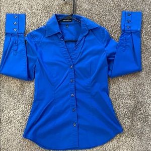 Royal blue Express button down size small